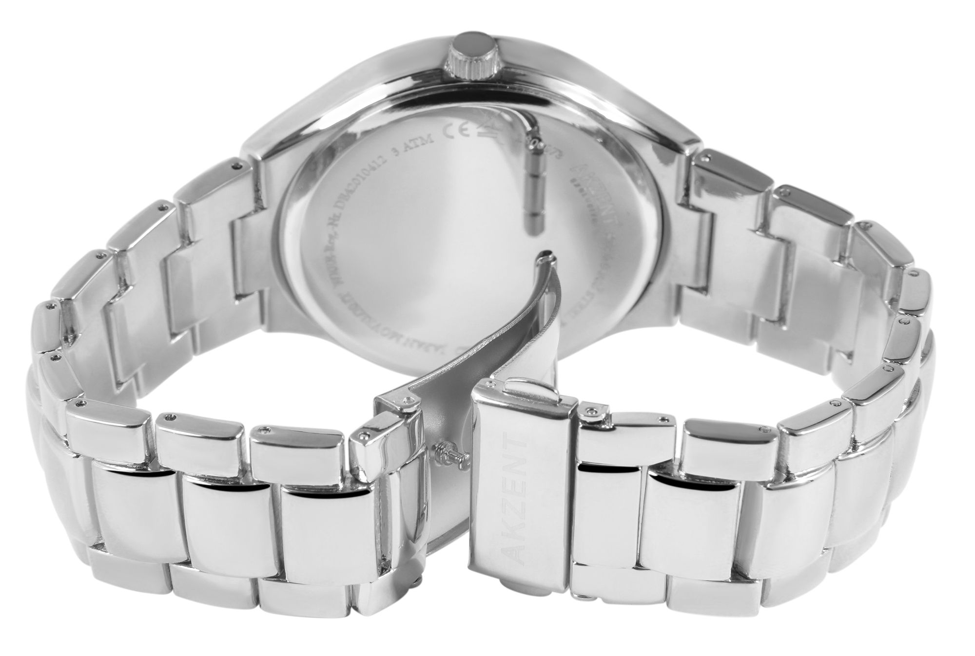 Akzent Exclusive Herrenarmbanduhr mit Metallband
