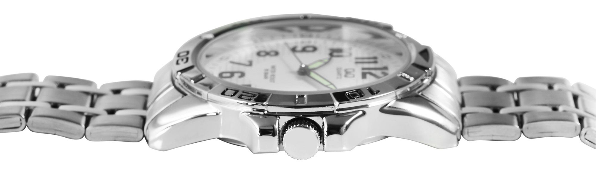 Q&Q Herrenuhr mit Edelstahlarmband, 5 bar