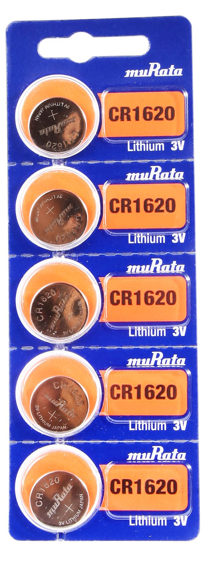 Murata Lithium Zellen im 5er Blister, CR1620