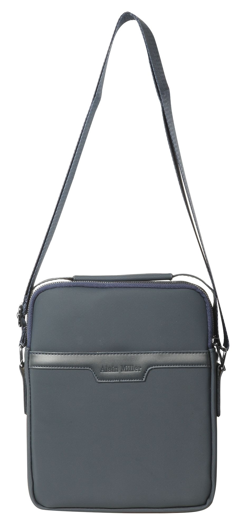 Alain Miller Tasche aus Textil mit verstellbaren Gurt, blau
