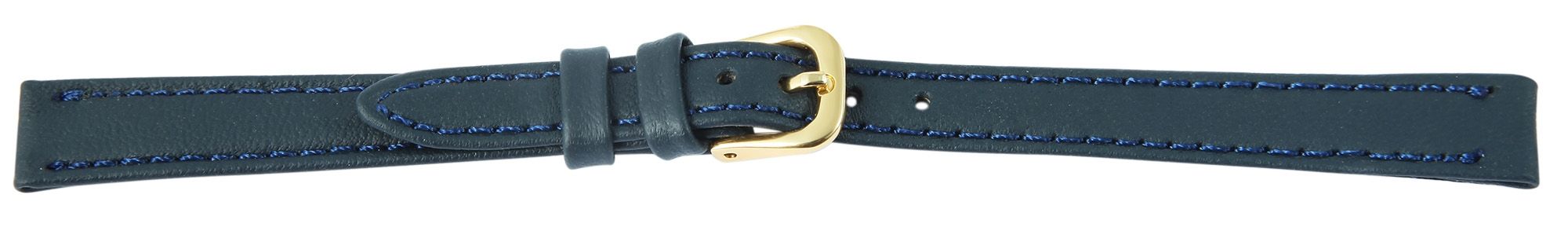 Ersatzarmband Echtleder, Blau, 8mm