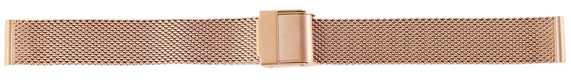 Edelstahl-Milanesearmband, roségoldfarben, 18 mm