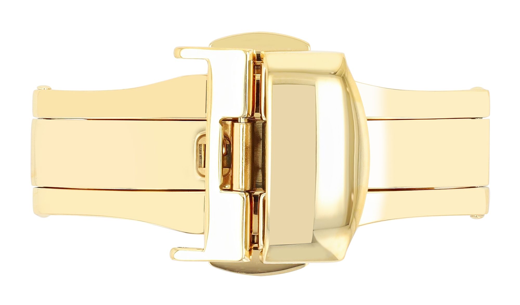Butterflyschließe, Edelstahl, Schließenanstoß: 16 mm, goldfarben