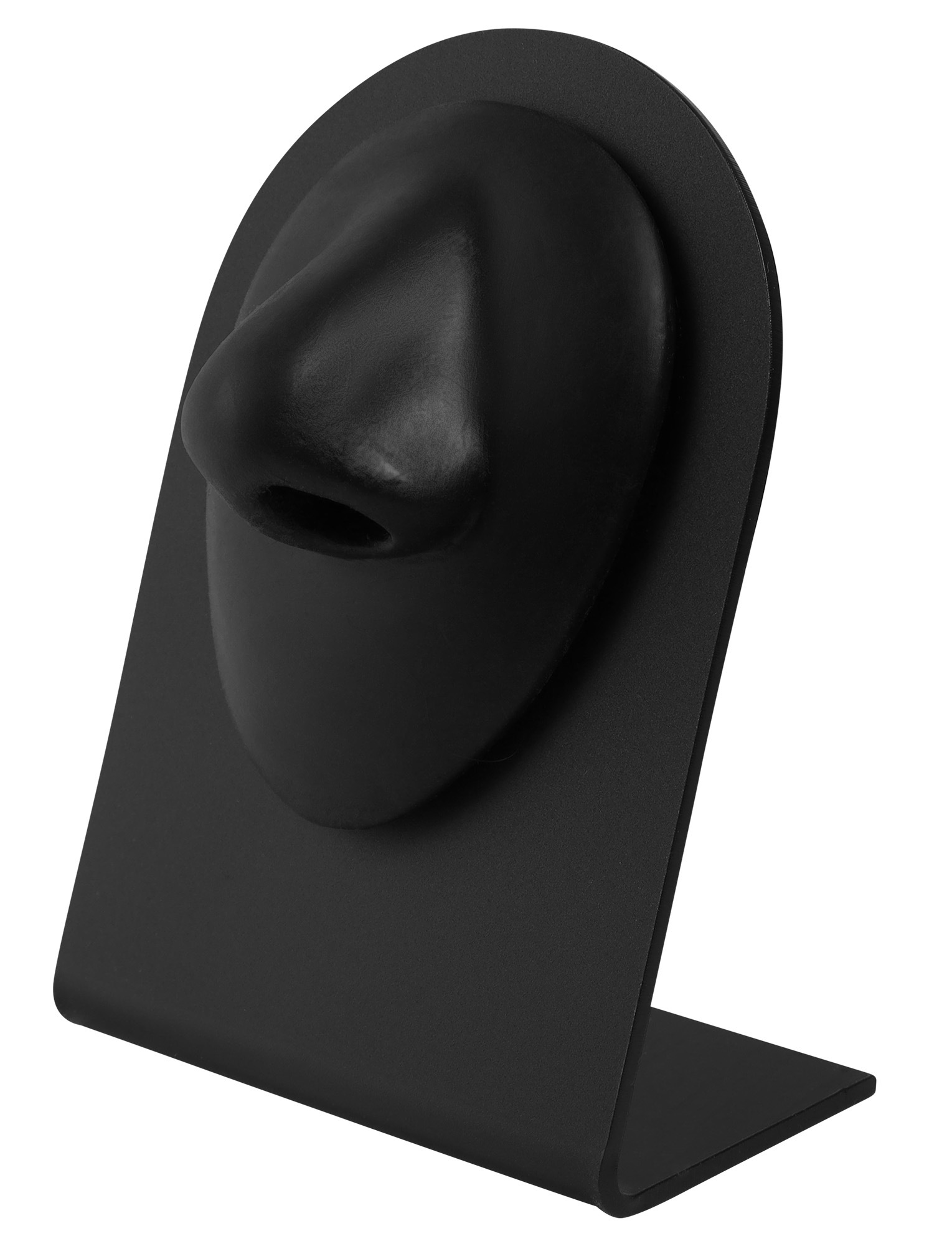 Aufsteller für Piercings, Kunststoff/Silikon, schwarz