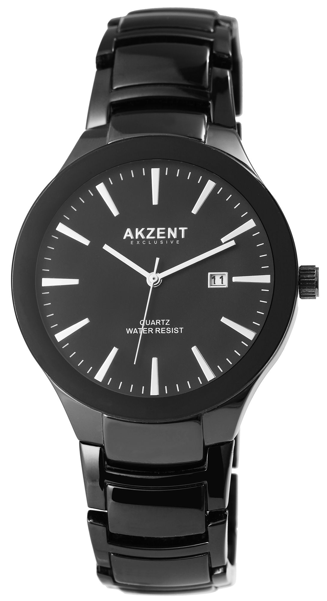 Akzent Exclusive Herrenarmbanduhr mit Metallband