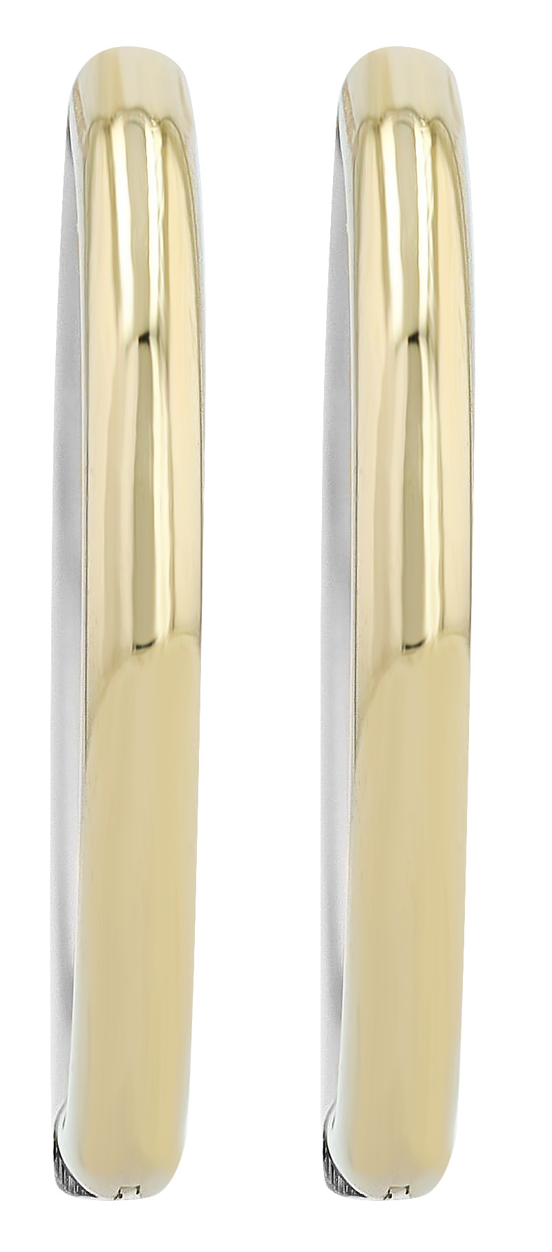 "Amira" Akzent Edelstahl Creolen Ø 20 mm, bicolor