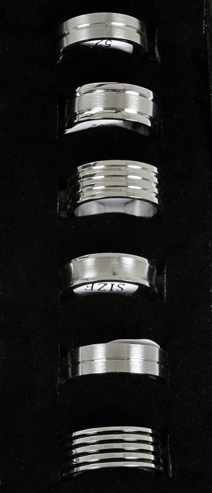 Unisex-Ring aus Edelstahl Gr. 70