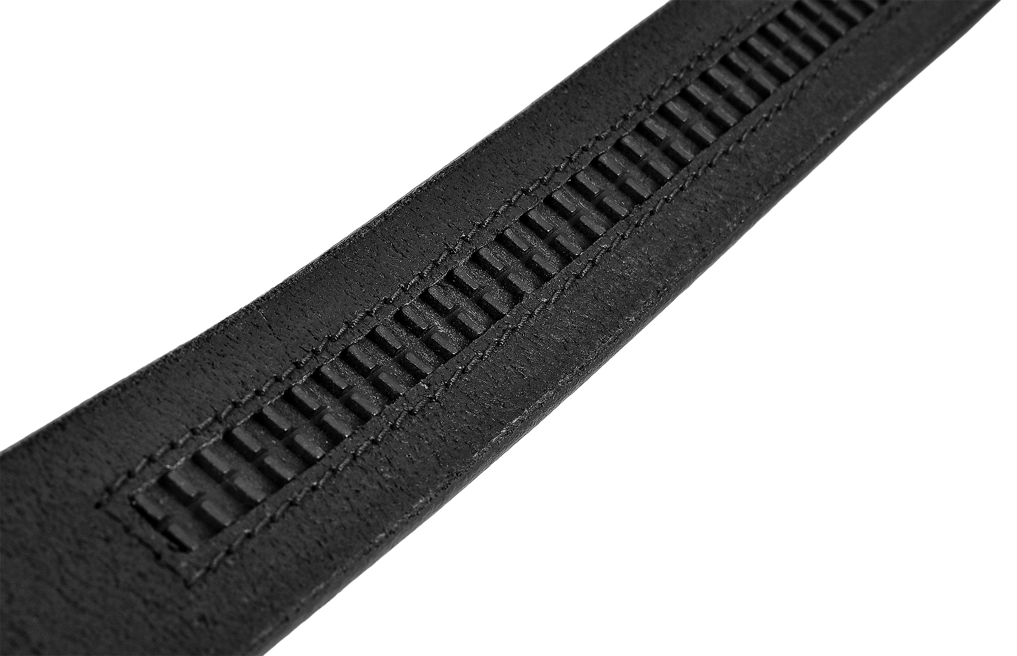 Leonardo Verrelli Echtleder Automatik-Gürtel, max. 110 cm/ 35 mm, schwarz - kürzbar