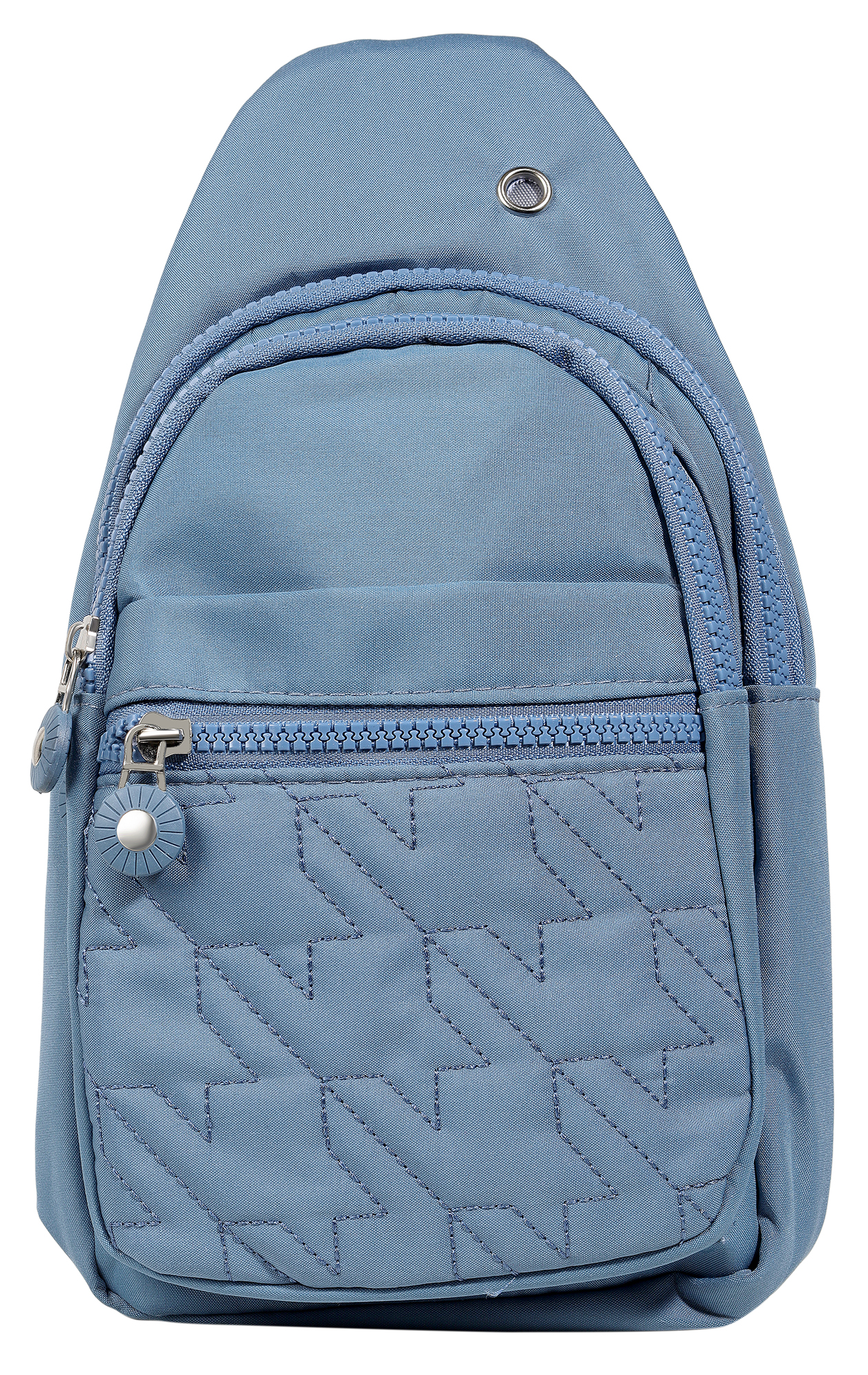 Brusttasche/ Cross Body Bag, Textil mit verstellbarem Gurt, 4 Stück/Pack, blau