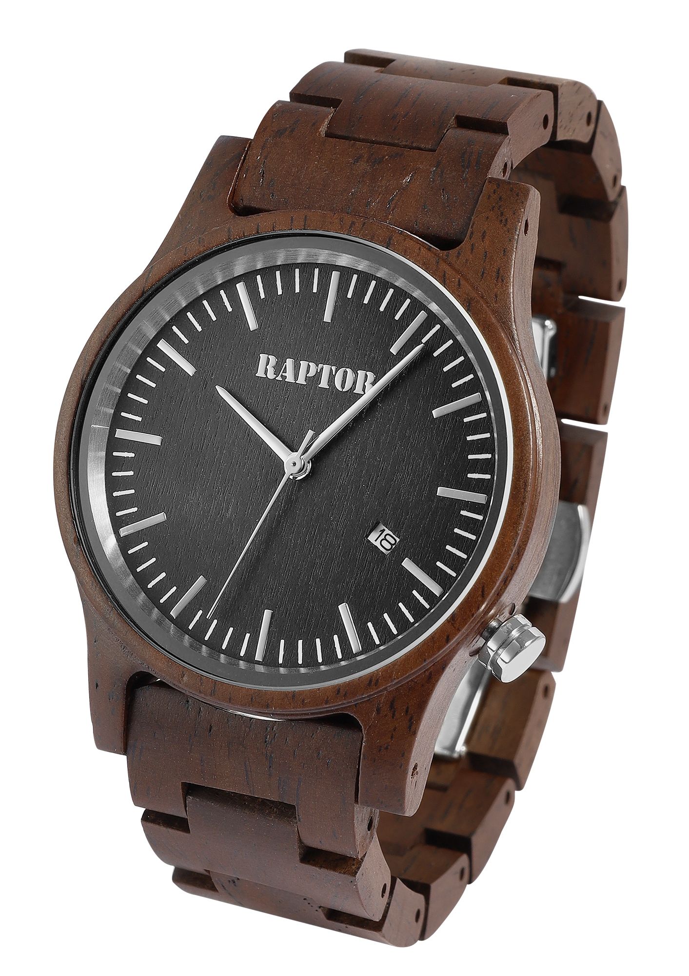Raptor Unisexuhr "Varun" aus Leadwood