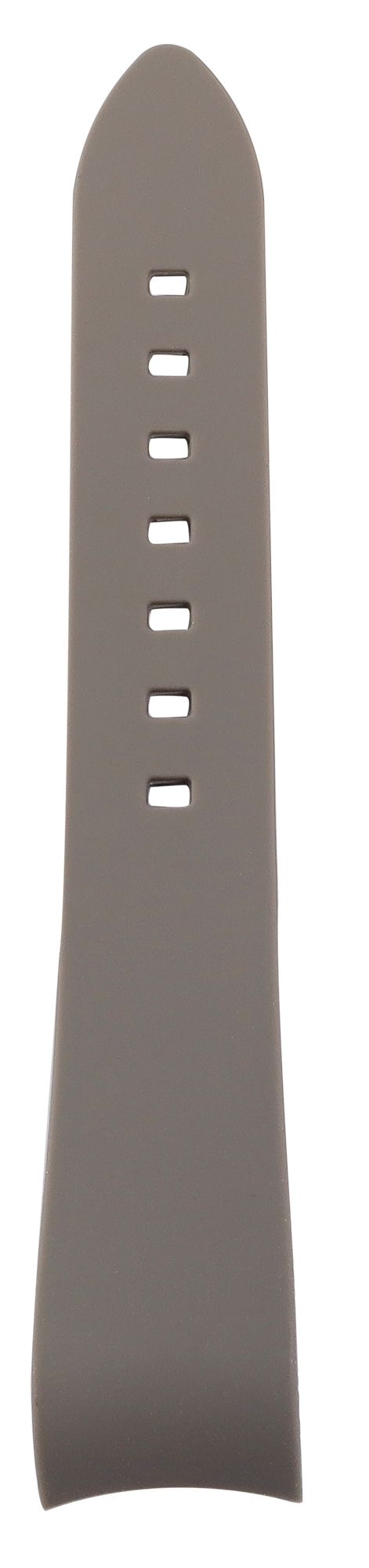 Silikon Uhrenarmband, Dornschließe, grau, 20 mm