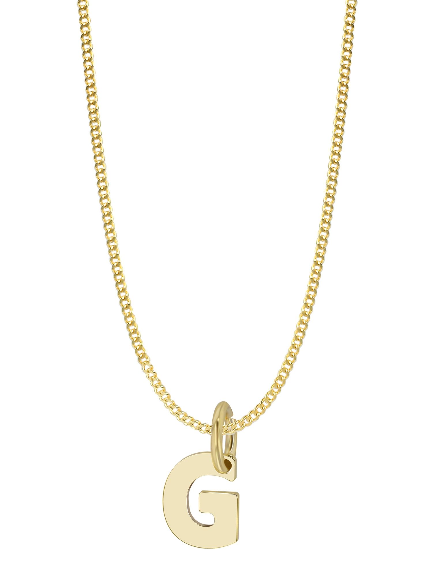 375/- Gold Anhänger "Golden Initials - G" ohne Kette, Buchstaben, Initialien, 9 Karat, Gelbgold