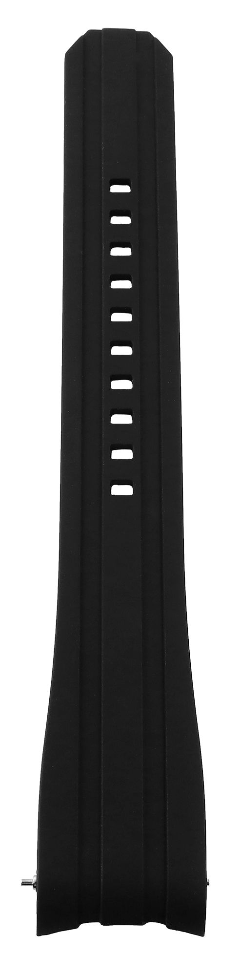 Schnellwechselarmband für Uhren, Silikon, Dornschließe, schwarz/rot, 20 mm