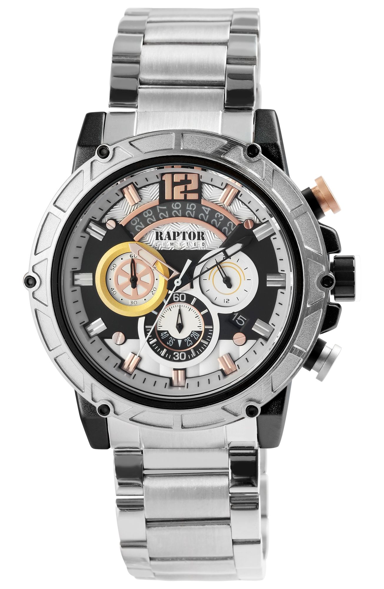 Raptor Limited Chronograph "Rakan" mit Edelstahlband