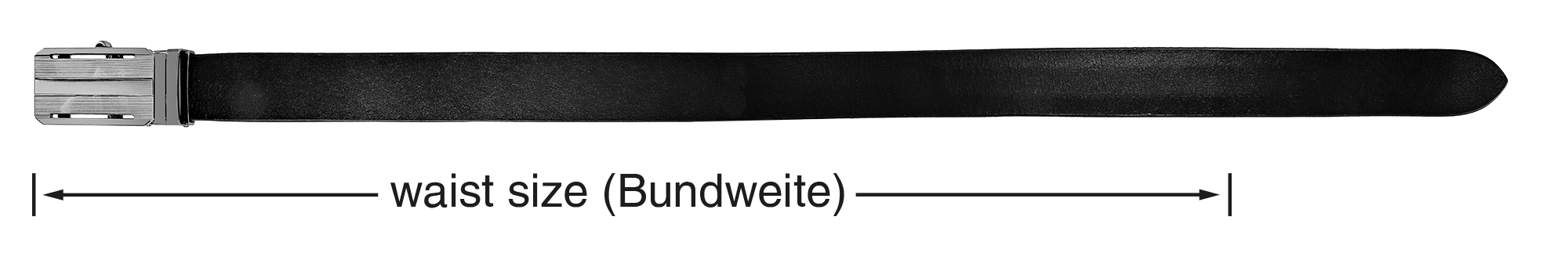 Leonardo Verrelli Echtleder Automatik-Gürtel, max. 110 cm/ 35 mm, schwarz