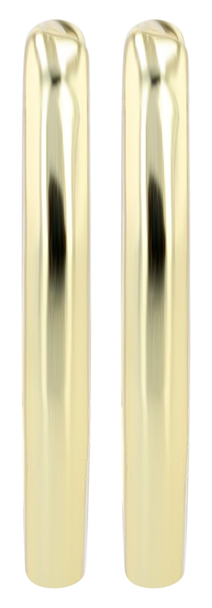 "Ajda" 925/- Echt Silber ovale Creole, vergoldet
