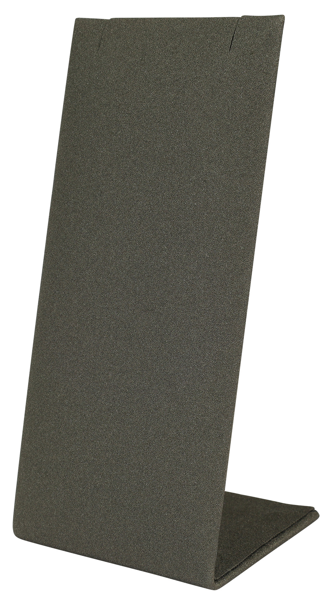Aufsteller für Ketten (Dekoserie Soft), PU-bezogen, 10 cm, grau