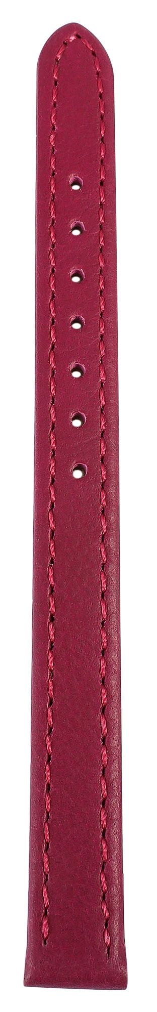 Echtleder-Uhrenarmband "super-soft", fuchsia-pink, Naht, 14 mm