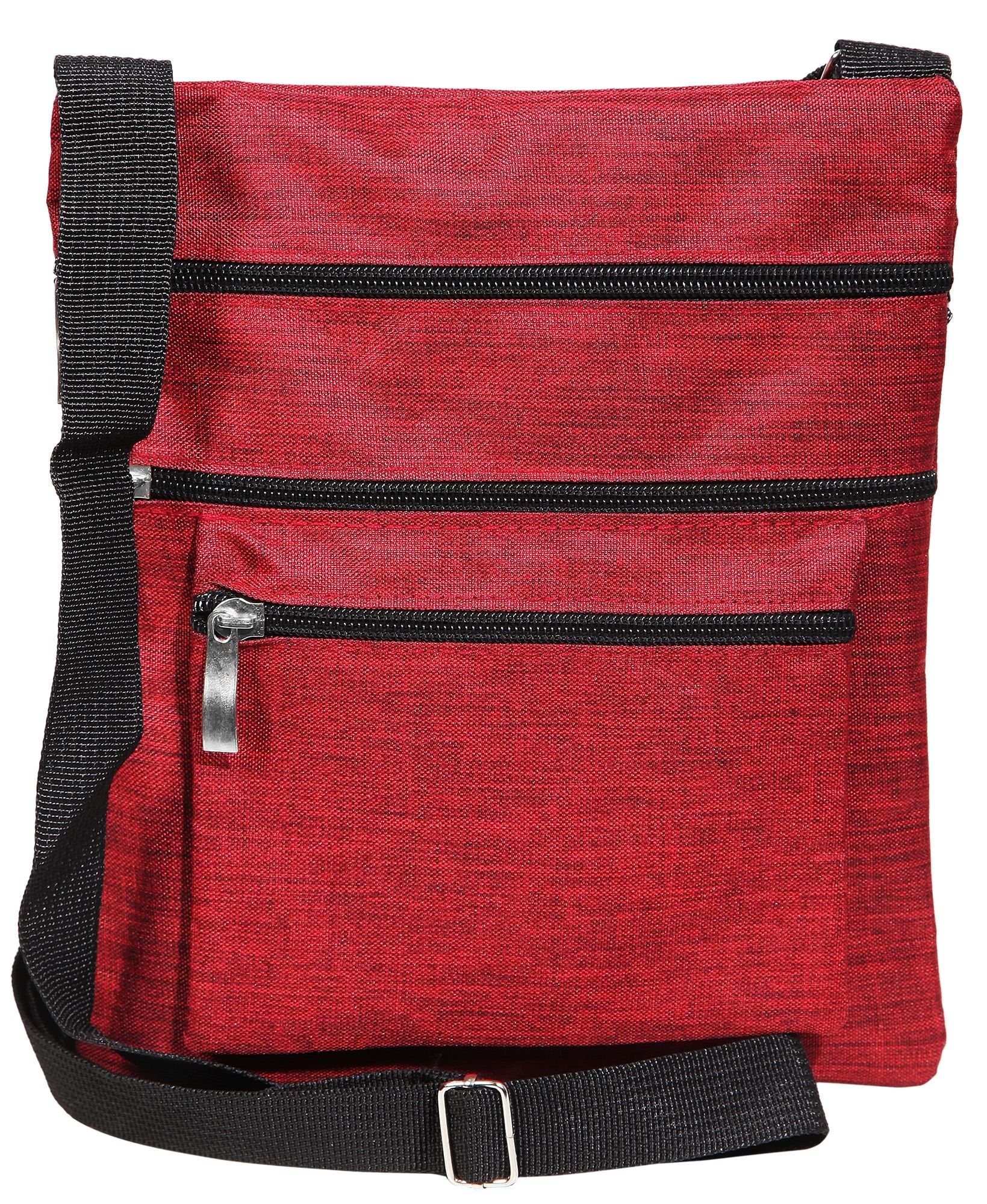 Umhängetasche aus Textil, rot