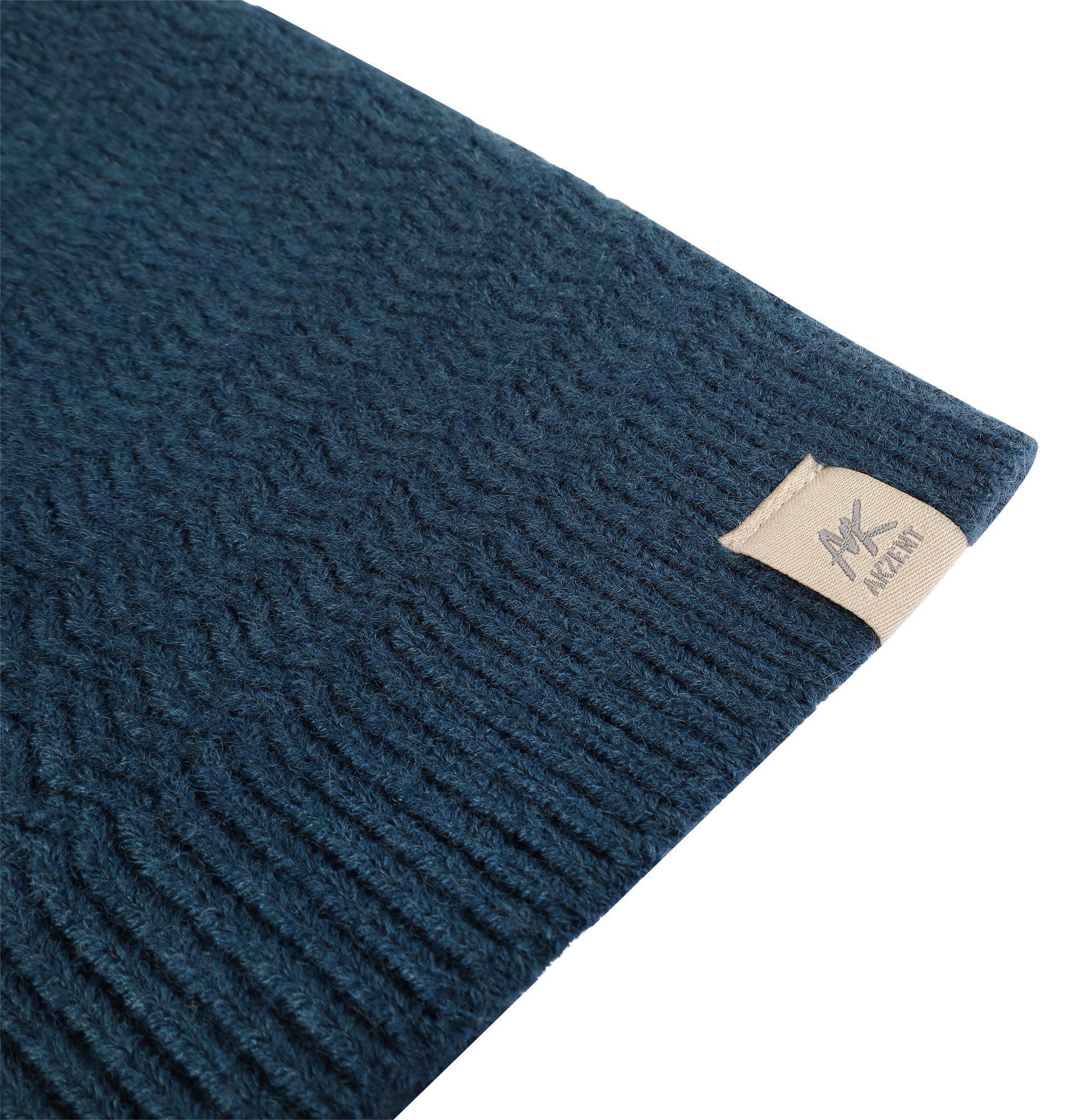 Akzent Strickmütze (ohne Umschlag) für Herren, VE-4, blau