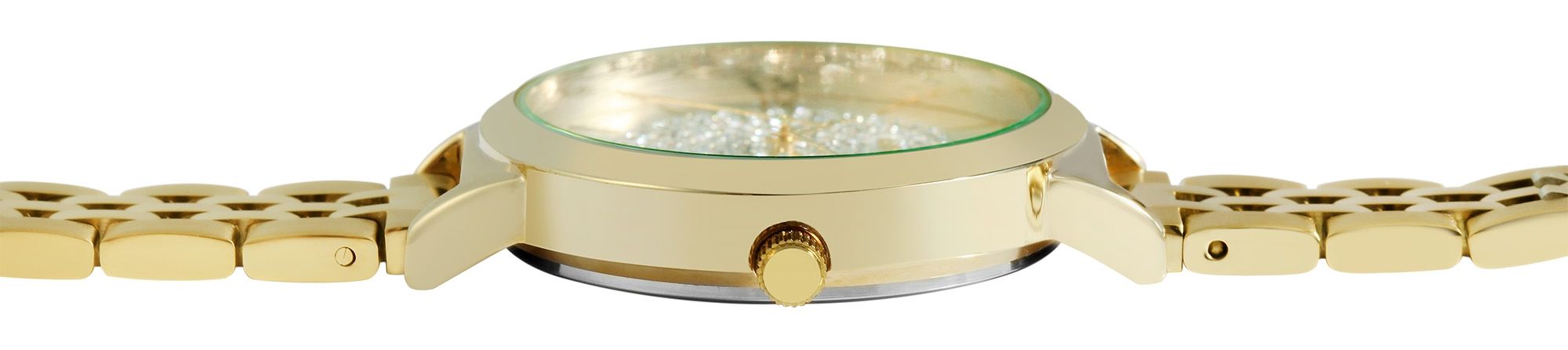 Raptor Damenuhr "Marienne" mit Edelstahlarmband, goldfarben