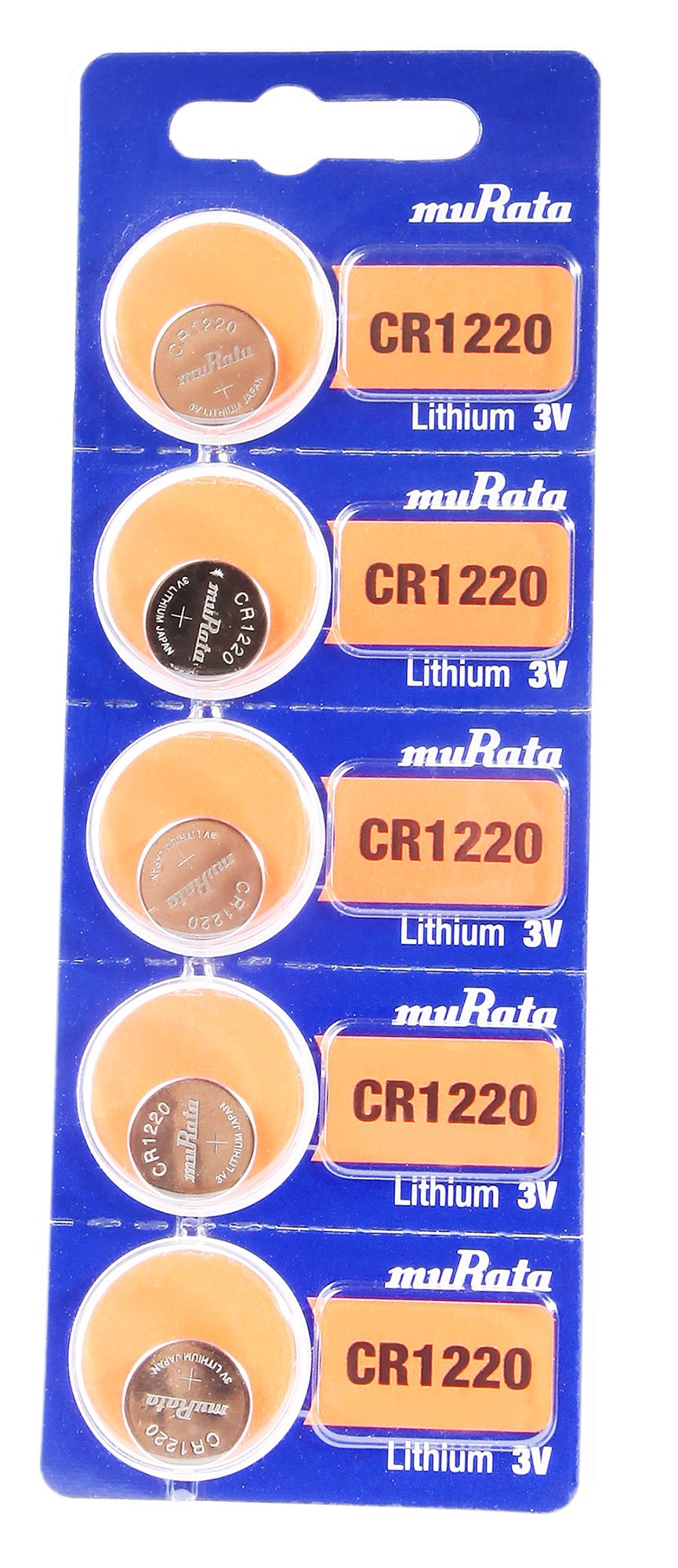 Murata Lithium Zellen im 5er Blister, CR1220