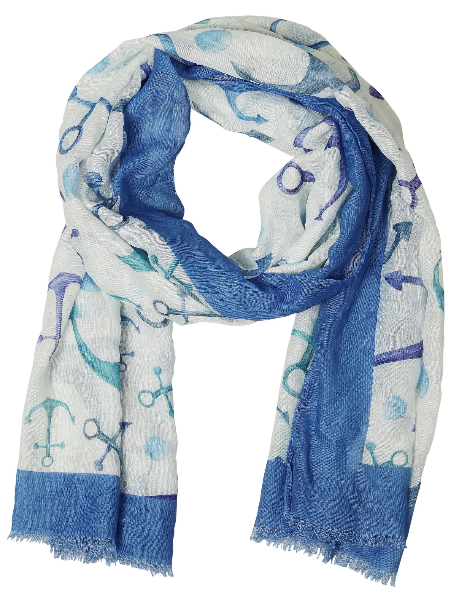 Schalpaket farblich sortiert, 170 x 70 cm, 100% Polyester, VE 12, maritim