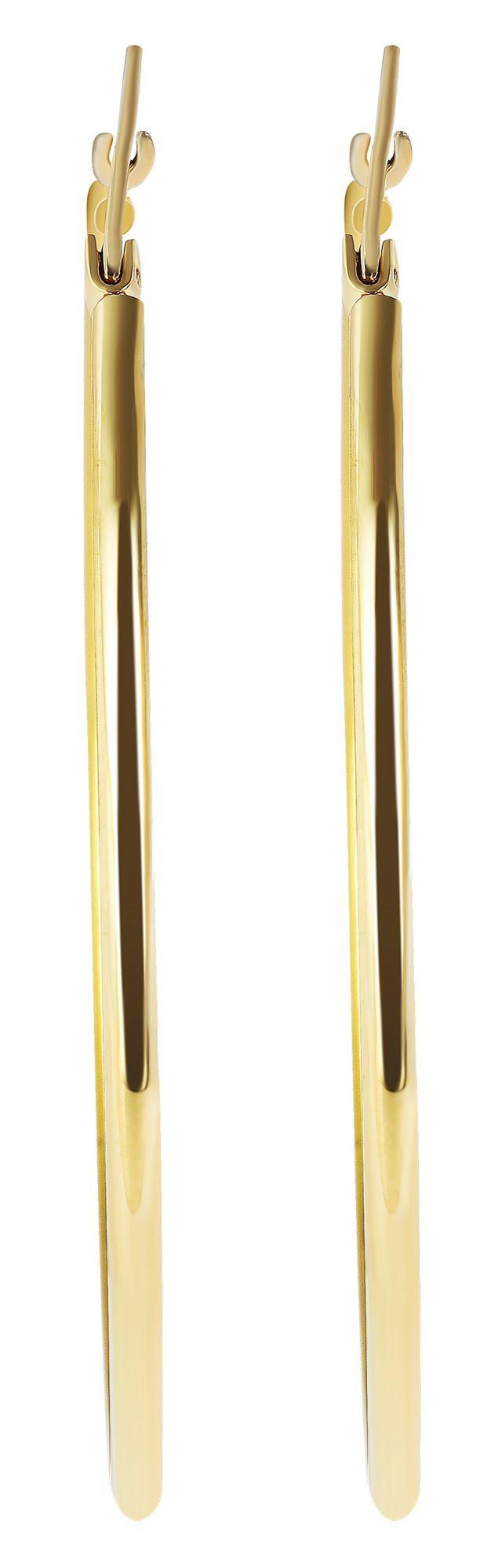 "Edina", Akzent Edelstahl Creolen Ø 60 mm, goldfarben