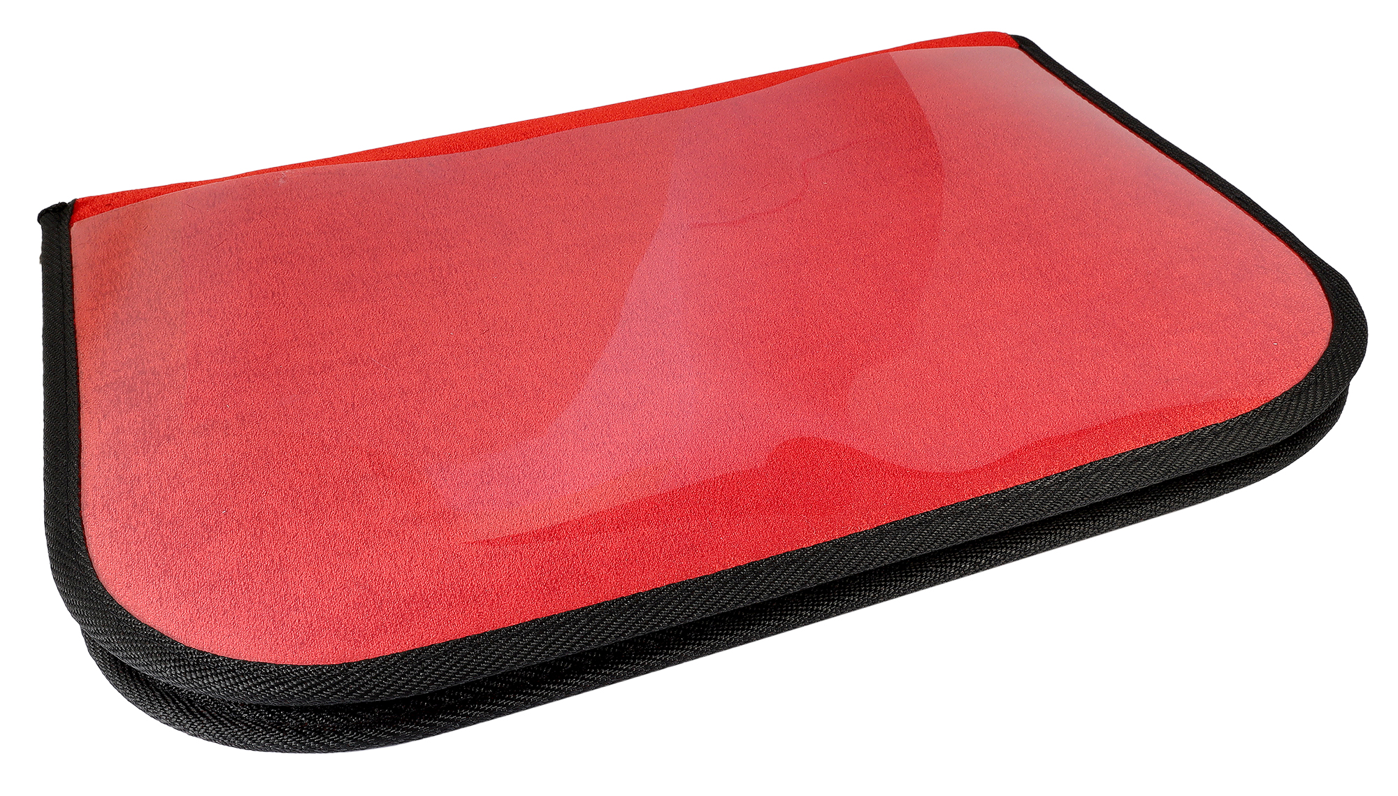 Uhrenmappe für 20 Uhren, rot/ schwarz (ohne Deko), Maße: 40 x 28,5 x 2 cm