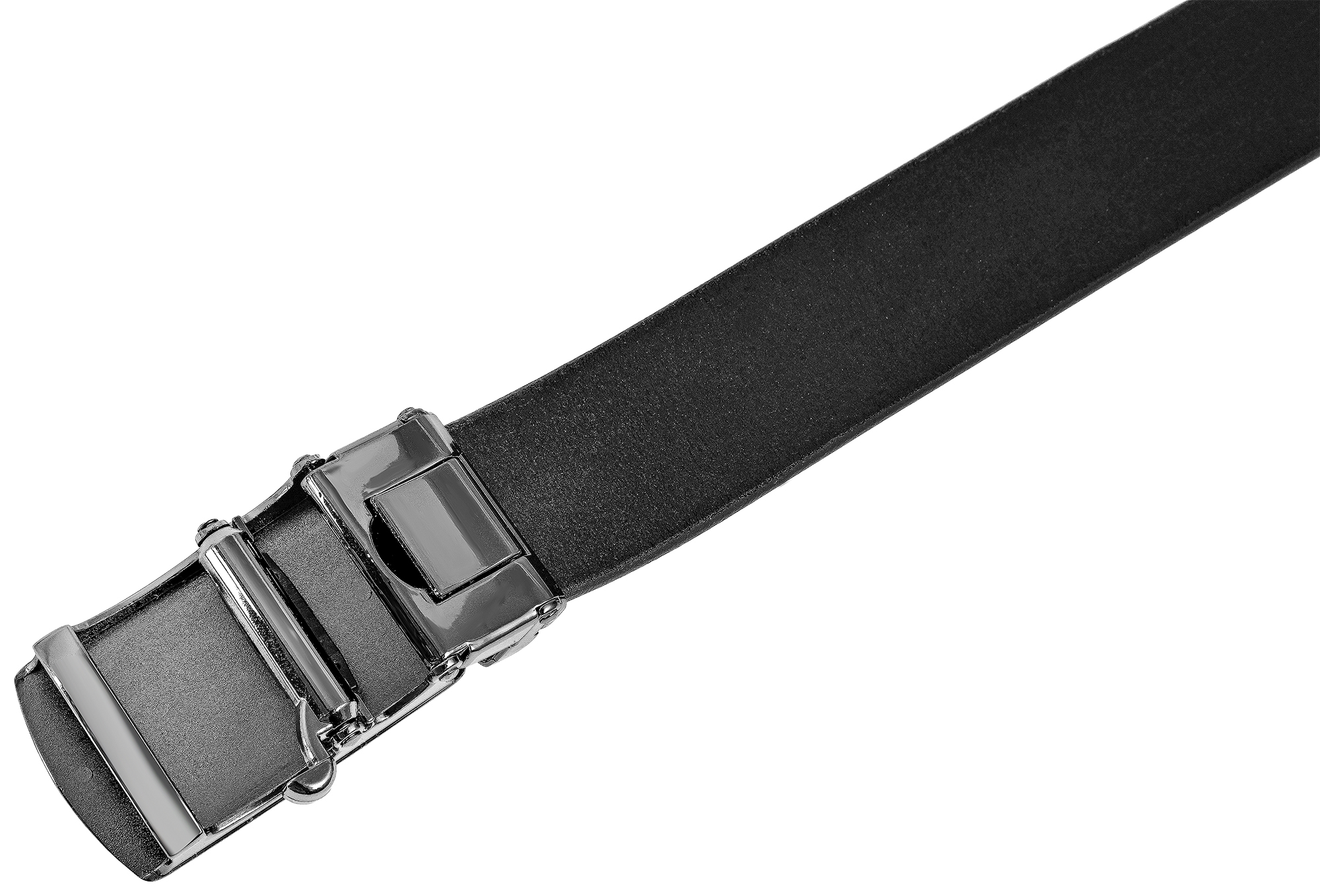 Leonardo Verrelli Echtleder Automatik-Gürtel, max. 110 cm/ 35 mm, schwarz