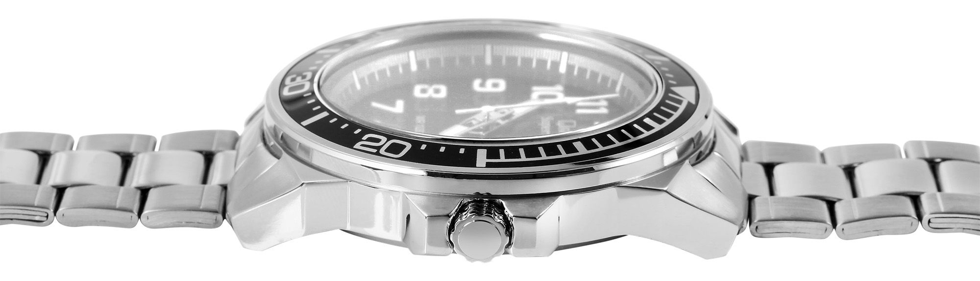 Q&Q Superior Herrenuhr aus Edelstahl