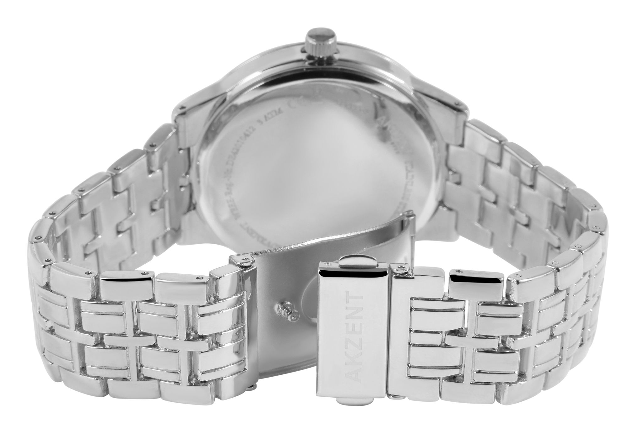 Akzent Exclusive Herrenarmbanduhr mit Metallband