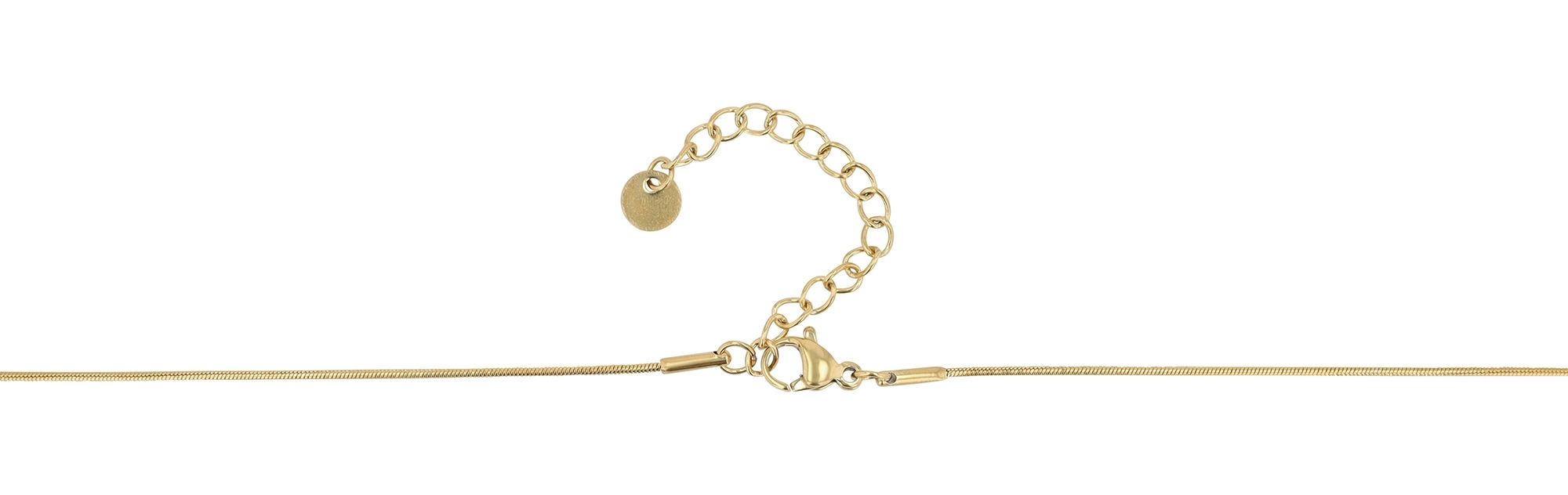 Akzent Herzkette "Moira", Edelstahl, 43+5 cm, goldfarben