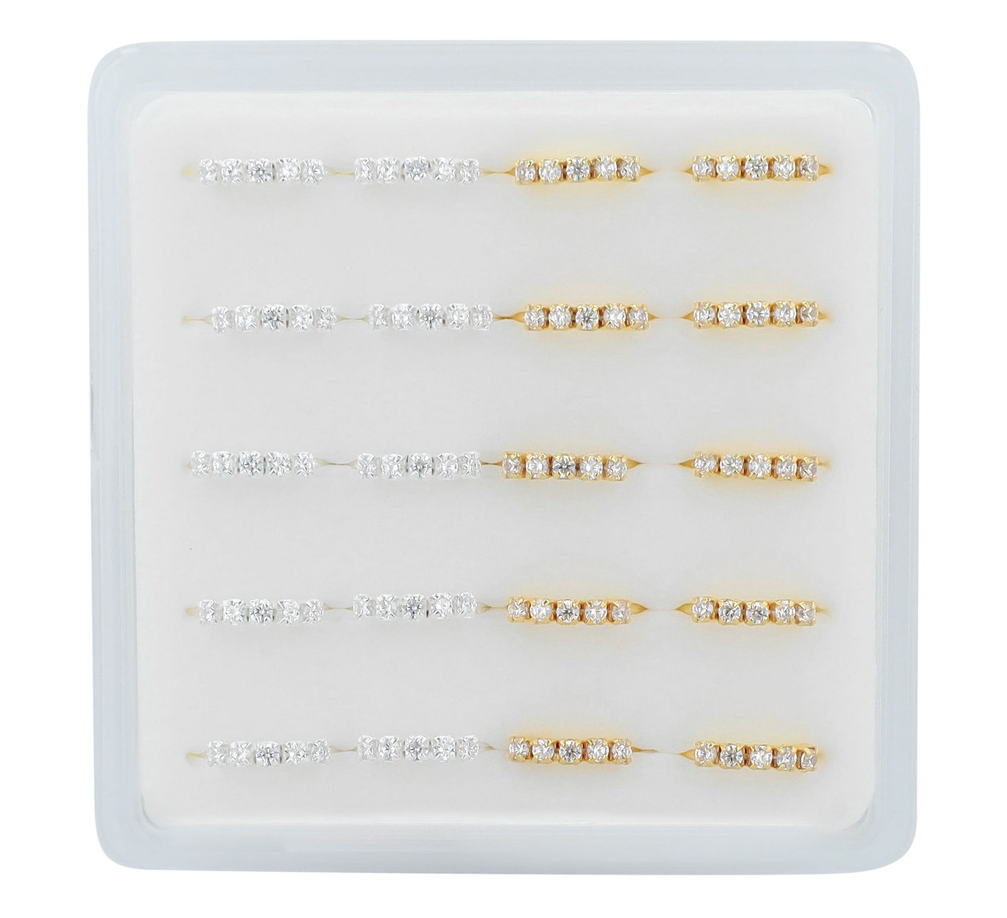 "Volle" offener Nasenring/ Nasenpiercing , 925/- Echt Silber, rhodiniert, 2 Varianten, VE-20 Stück