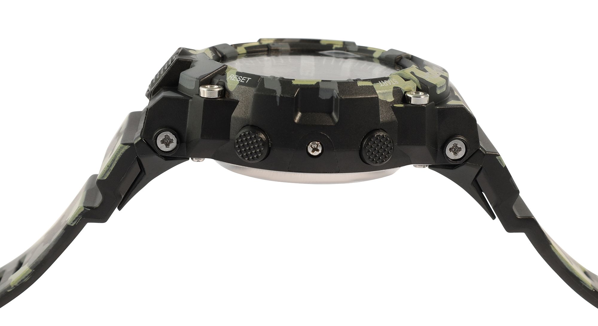 Xinjia Herrenuhr mit TPU-Band, Camouflage grau