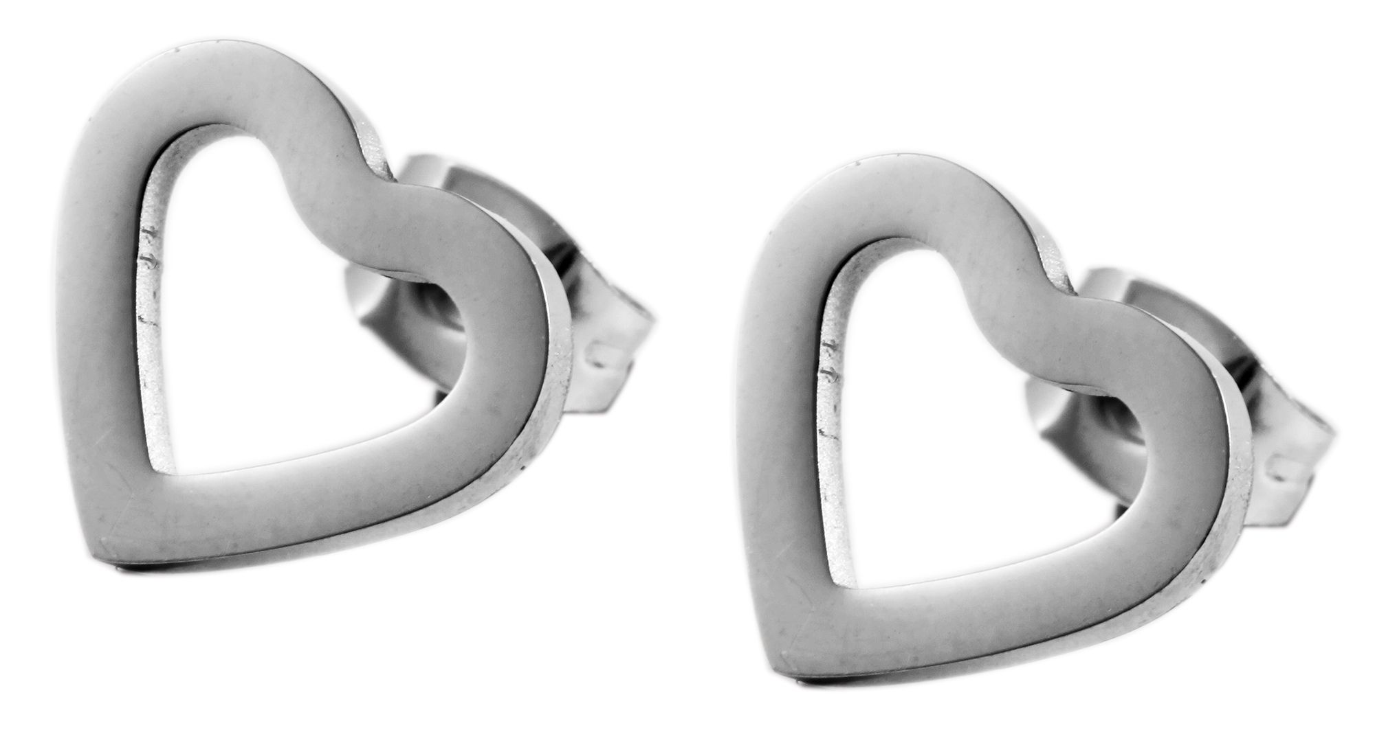 Edelstahl Schmuckset, Kette 43 + 5cm mit Anhänger + Ohrringe, tricolor