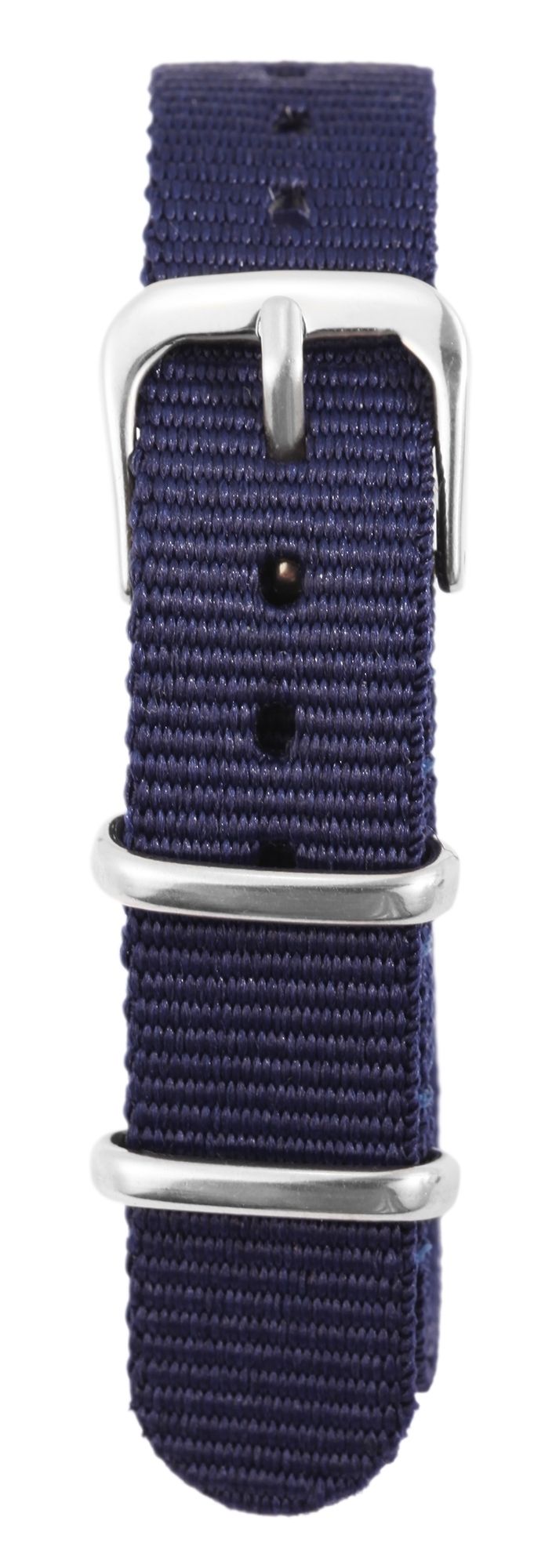 Nylon-Uhrenarmband im Nato-Stil, marineblau, 14 mm