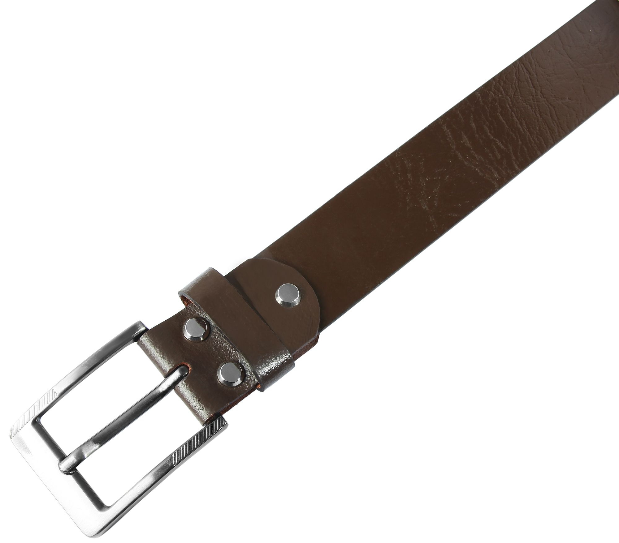 Leonardo Verrelli Echt Leder Gürtel, kürzbar, dunkelbraun, 100 cm