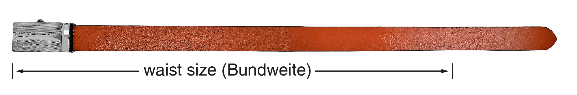 Leonardo Verrelli Echtleder Automatik-Gürtel, max. 100 cm/ 35 mm, braun (tan) - kürzbar