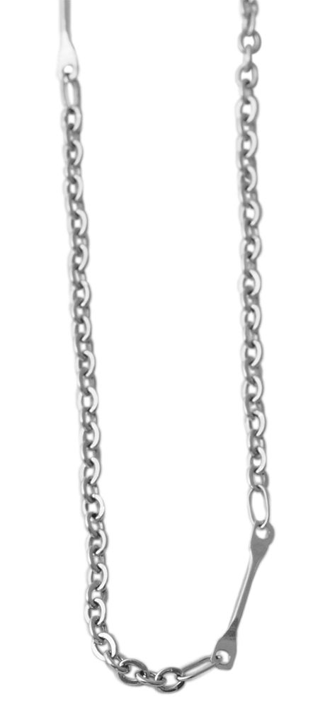 Akzent Ankerkette, Edelstahl, silberfarben, Länge 55 cm