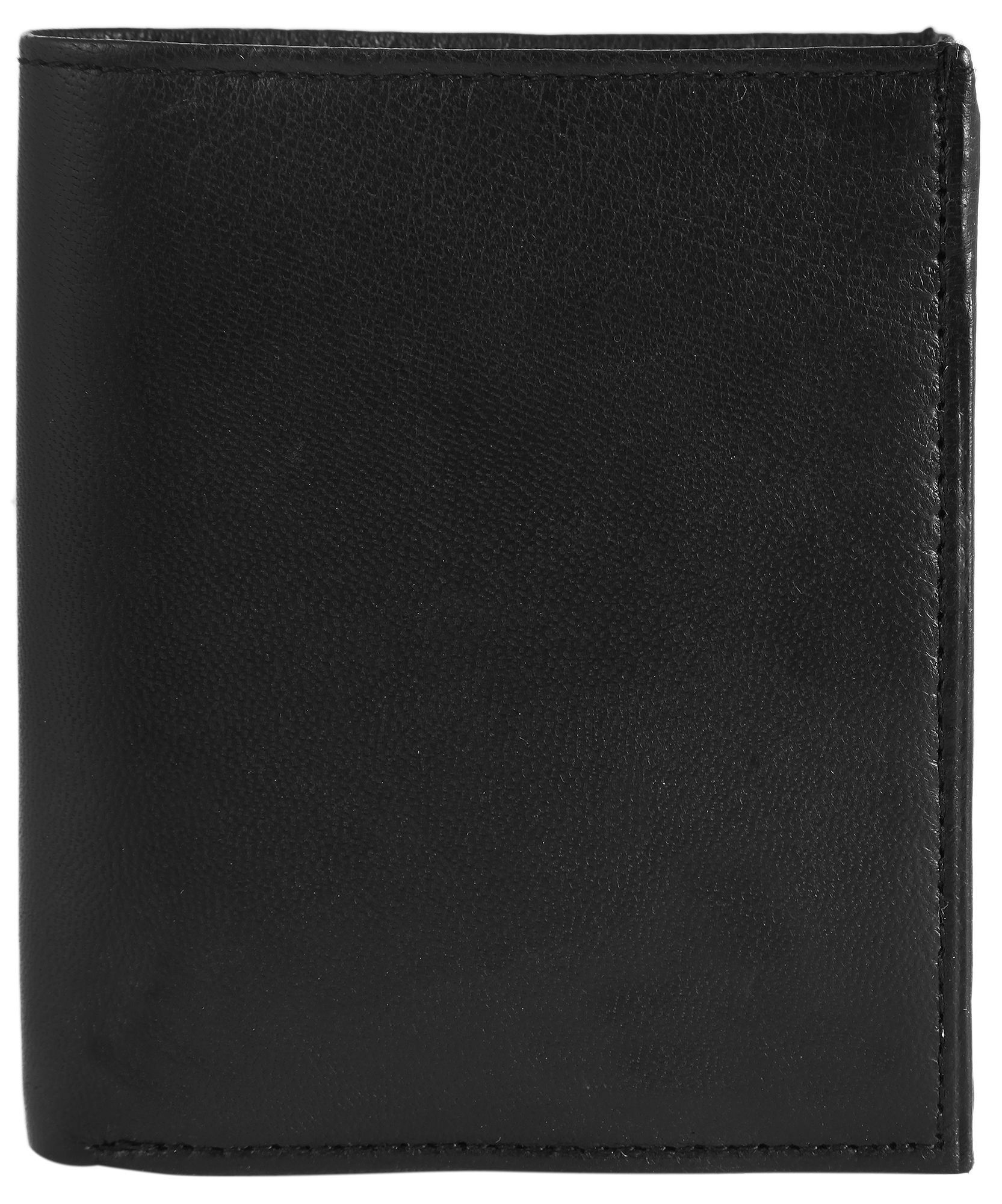 Steinmeister Herren Geldbörse aus Echtleder, Hochformat, schwarz