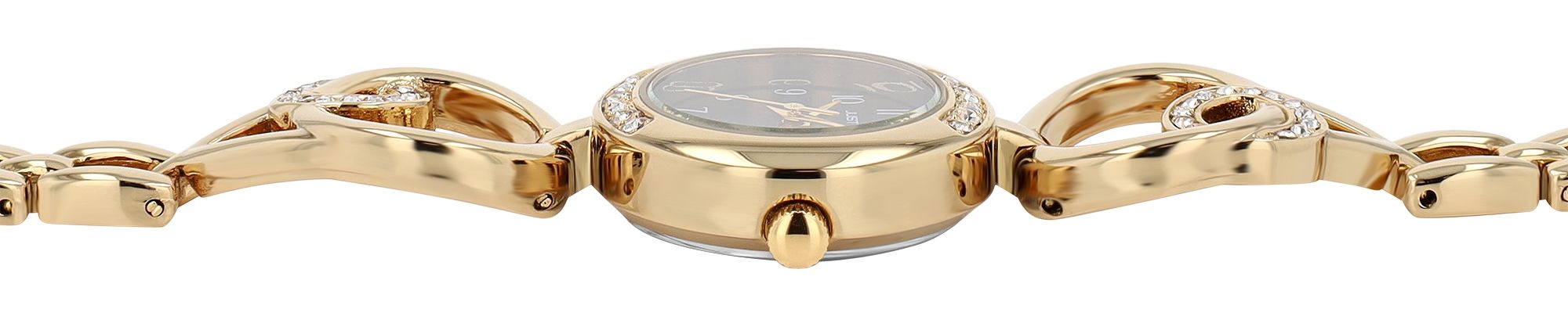 Just Watch Damenuhr "Liana" mit Gliederarmband, Ø 24 mm, goldfarben/blau