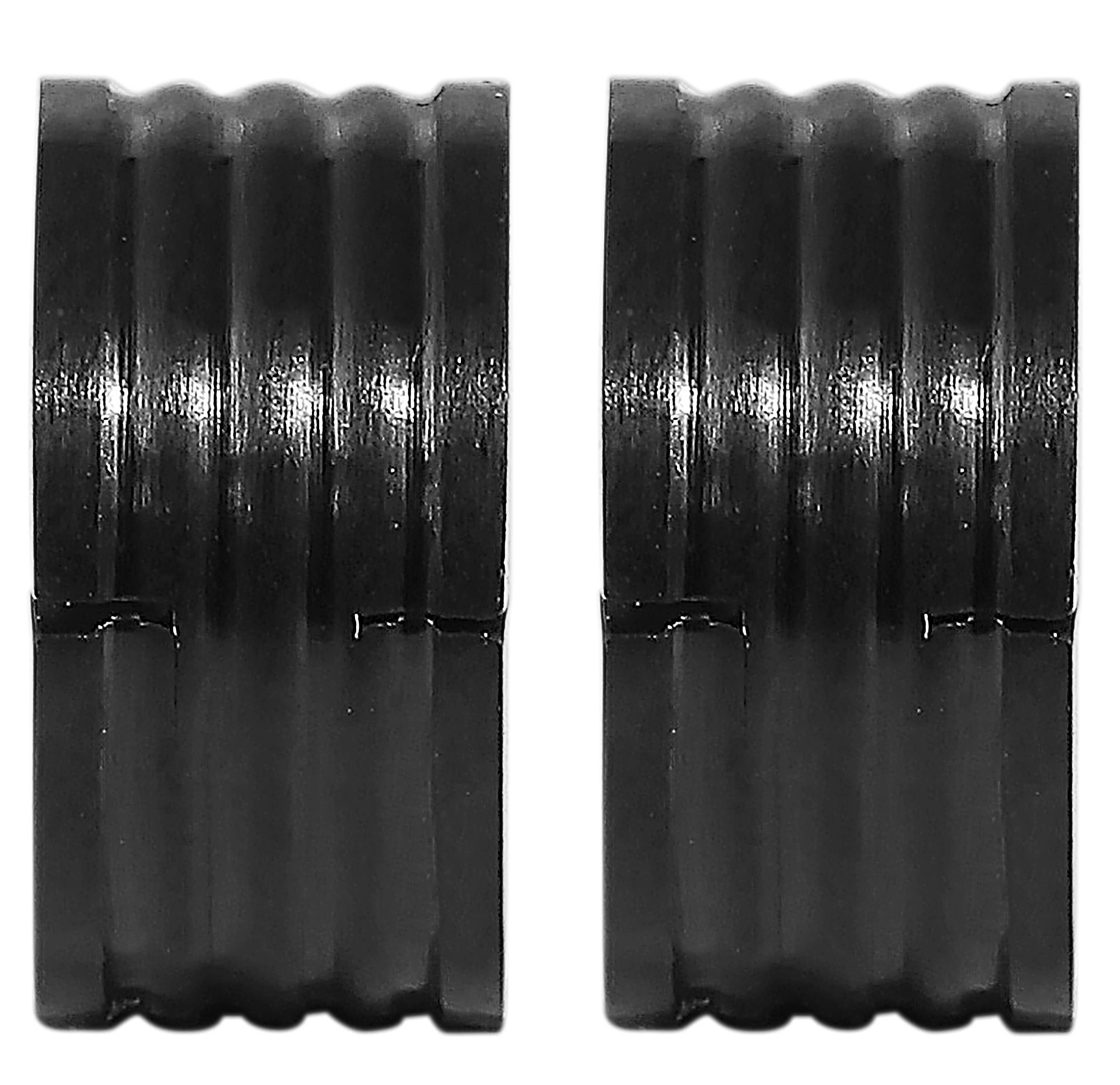 "Vasco" unisex Edelstahl Klapp-Creolen, schwarz