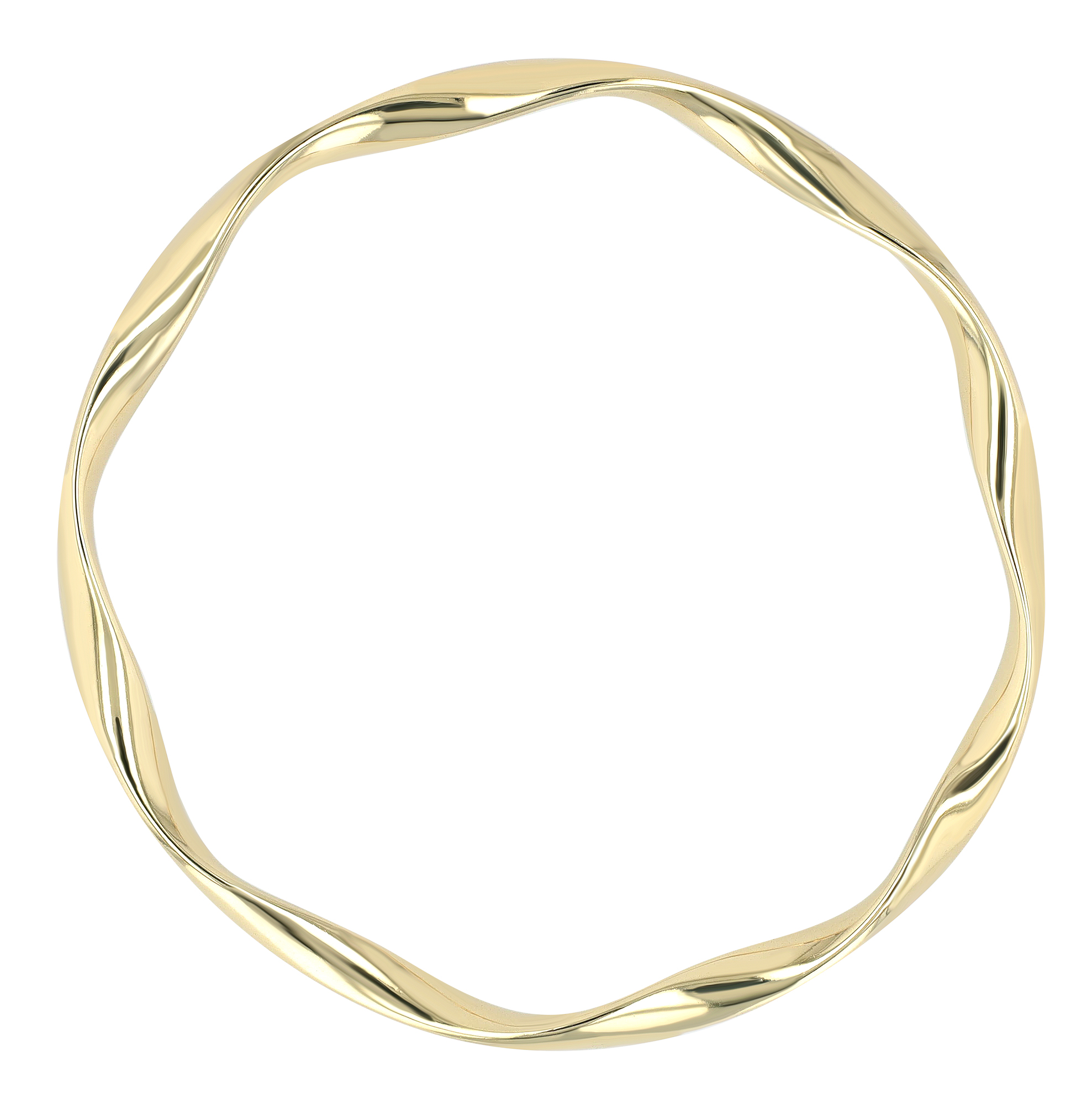 "Ajay" Armreifen aus Edlestahl, Ø 60 mm, goldfarben