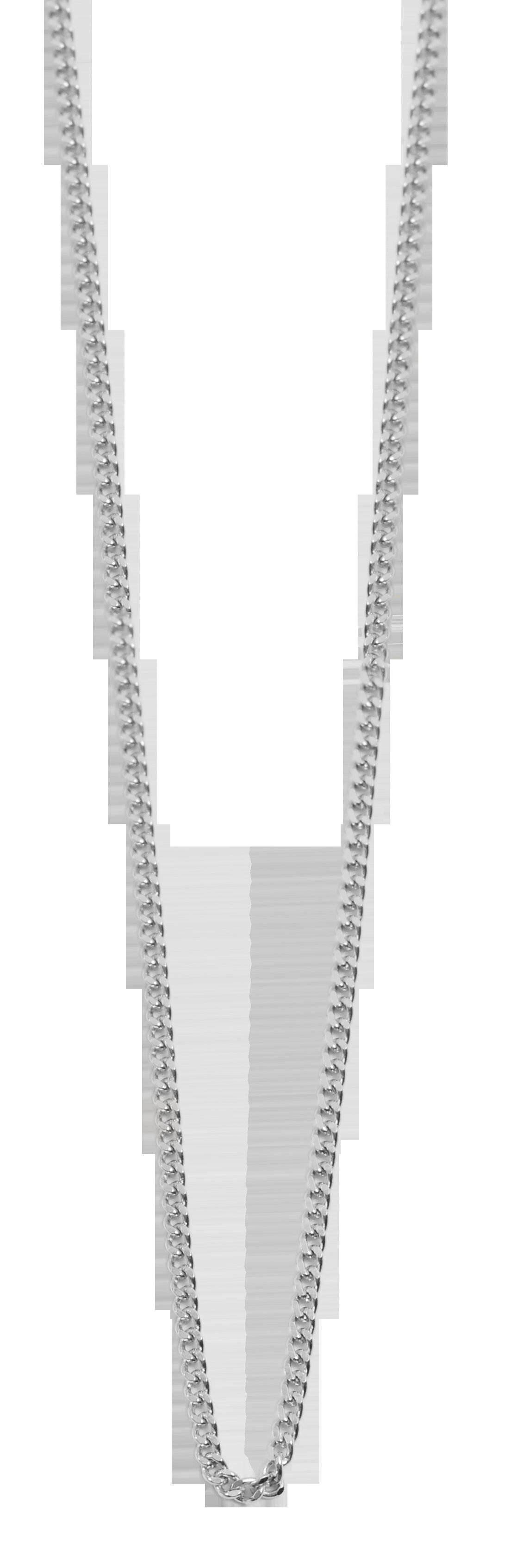 "Atsila" 925/rh Echt Silber Halskette, silberfarben, 40 cm