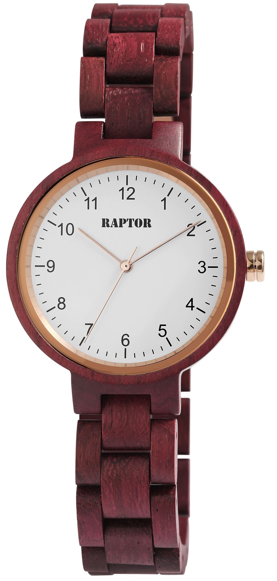 Raptor Damenuhr "Sherin" mit Amaranthholzarmband
