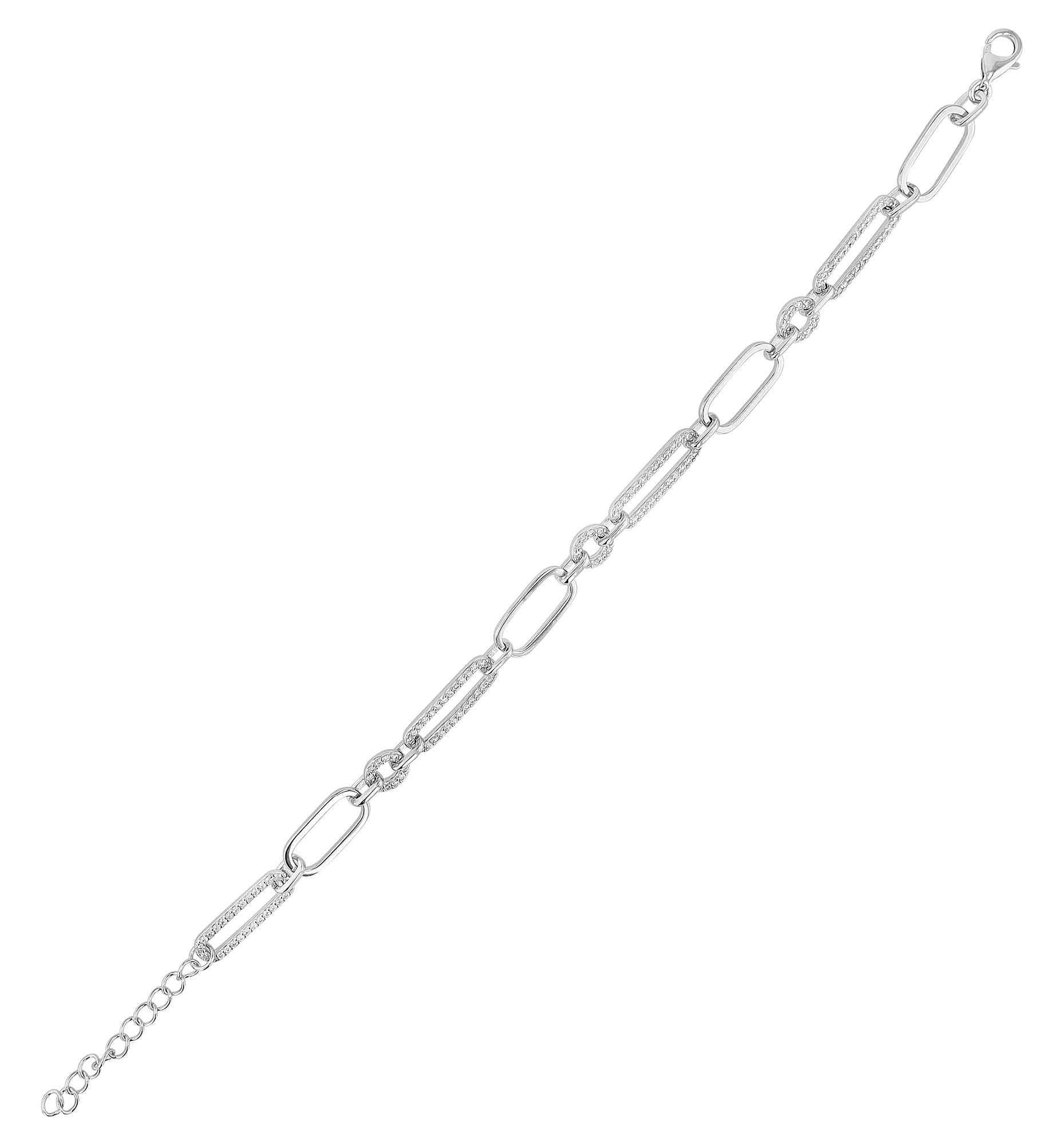 "Lily", 925/- Echt Silber Armband mit Zirkonia, silberfarben rhodiniert