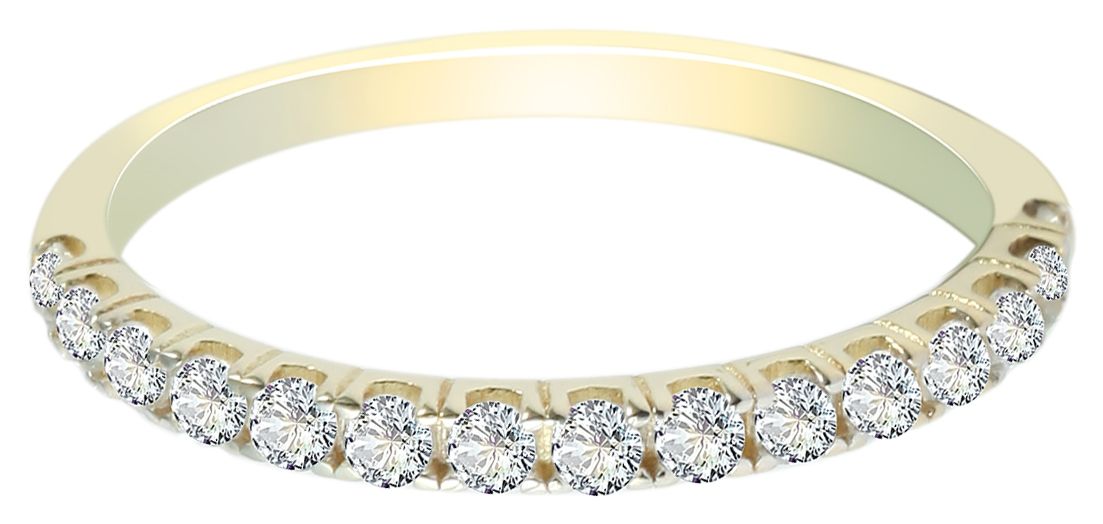 333/- Gold Ring "Alison" mit Zirkoniabesatz, Gelbgold, 8 Karat, Gr. 60