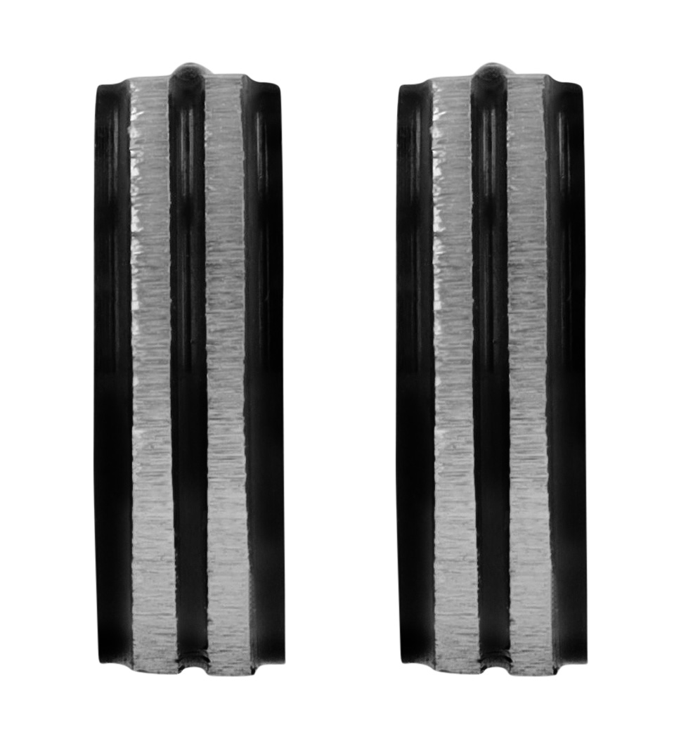 "Keane" Edelstahl Creolen Ø 9 mm (Herren/ Unisex), bicolor
