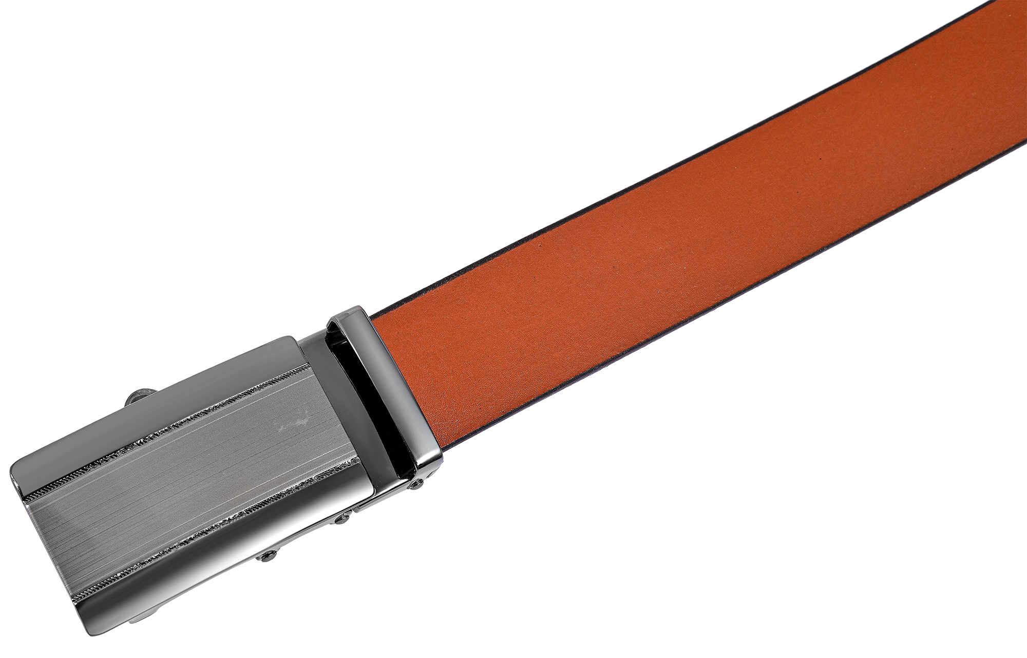 Leonardo Verrelli Echtleder Automatik-Gürtel, max. 120 cm/ 35 mm, braun (tan) - kürzbar